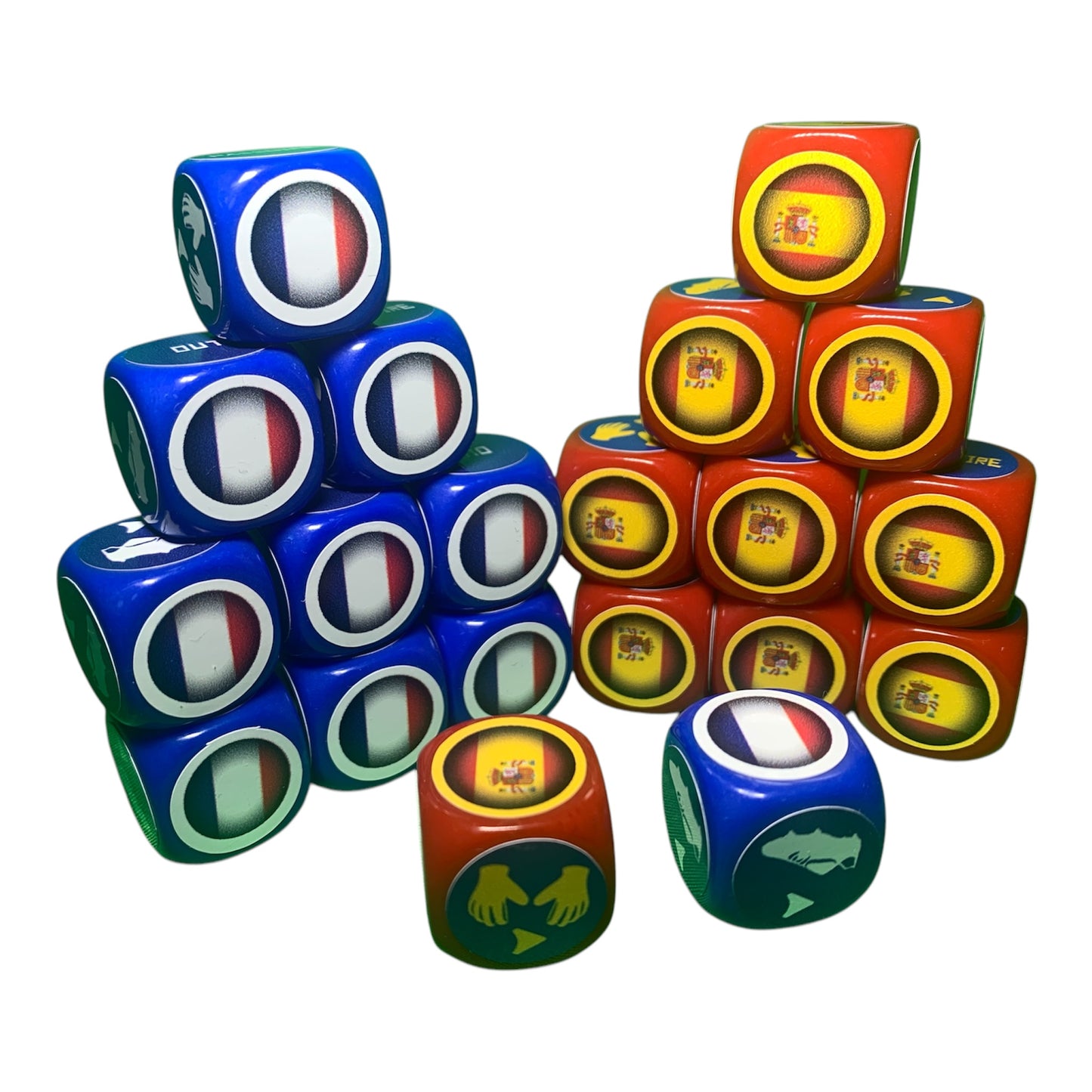 France-Spain Tube Pack with Felt Mat/20 Dice