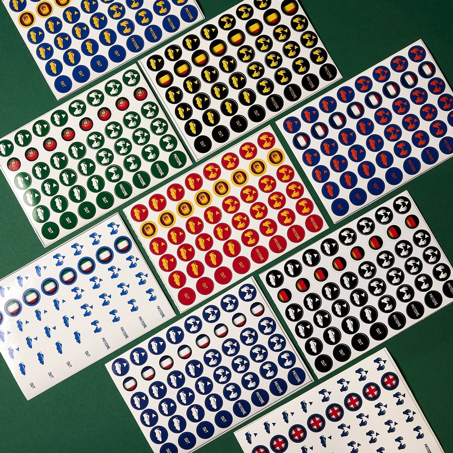 Pack 4 Countries on 8 Dice - Netherlands, England, Belgium, Portugal