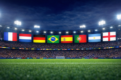 BIG PACK 8 countries with 1 Stadium mat + 1 Pocket mat