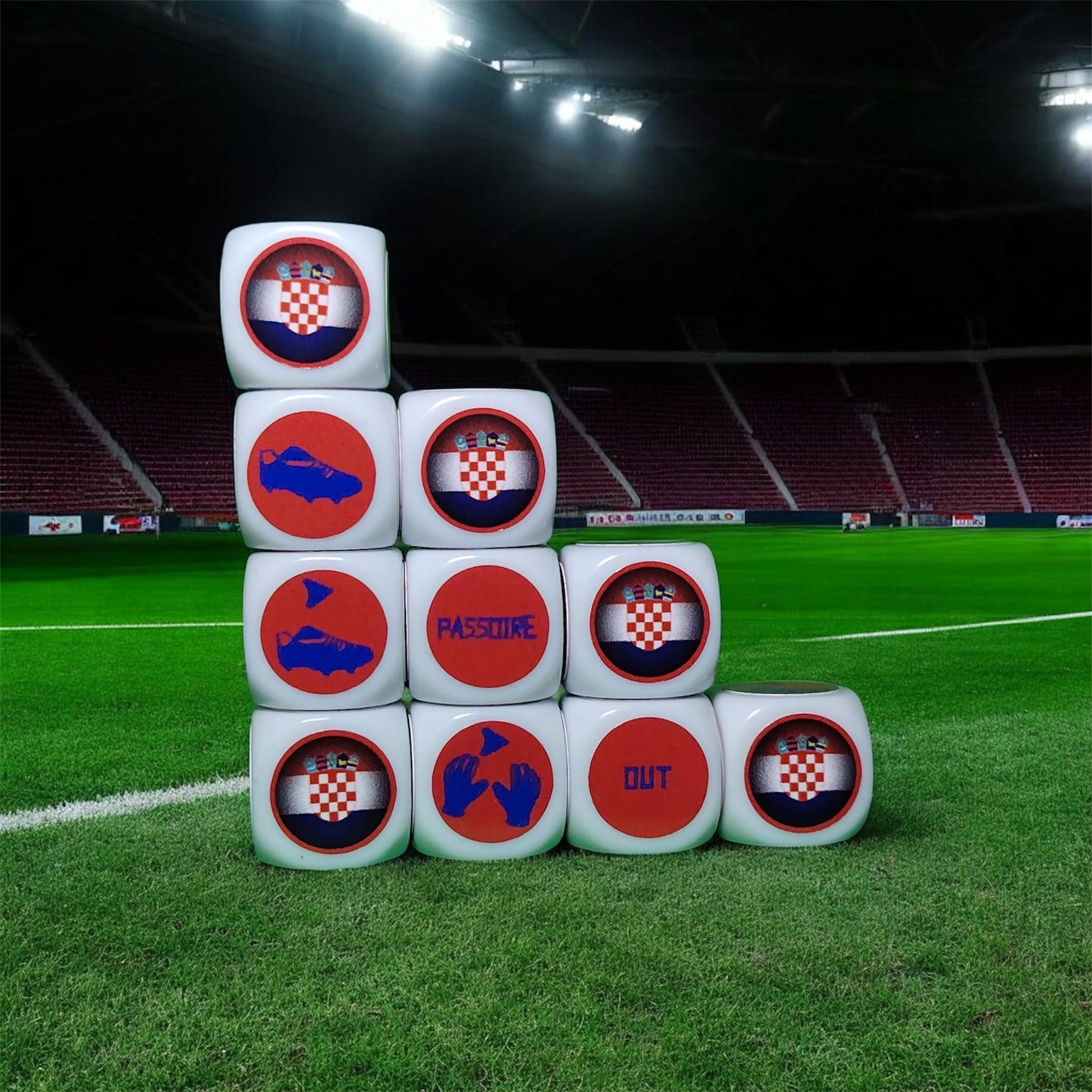 10 White Dice CROATIA