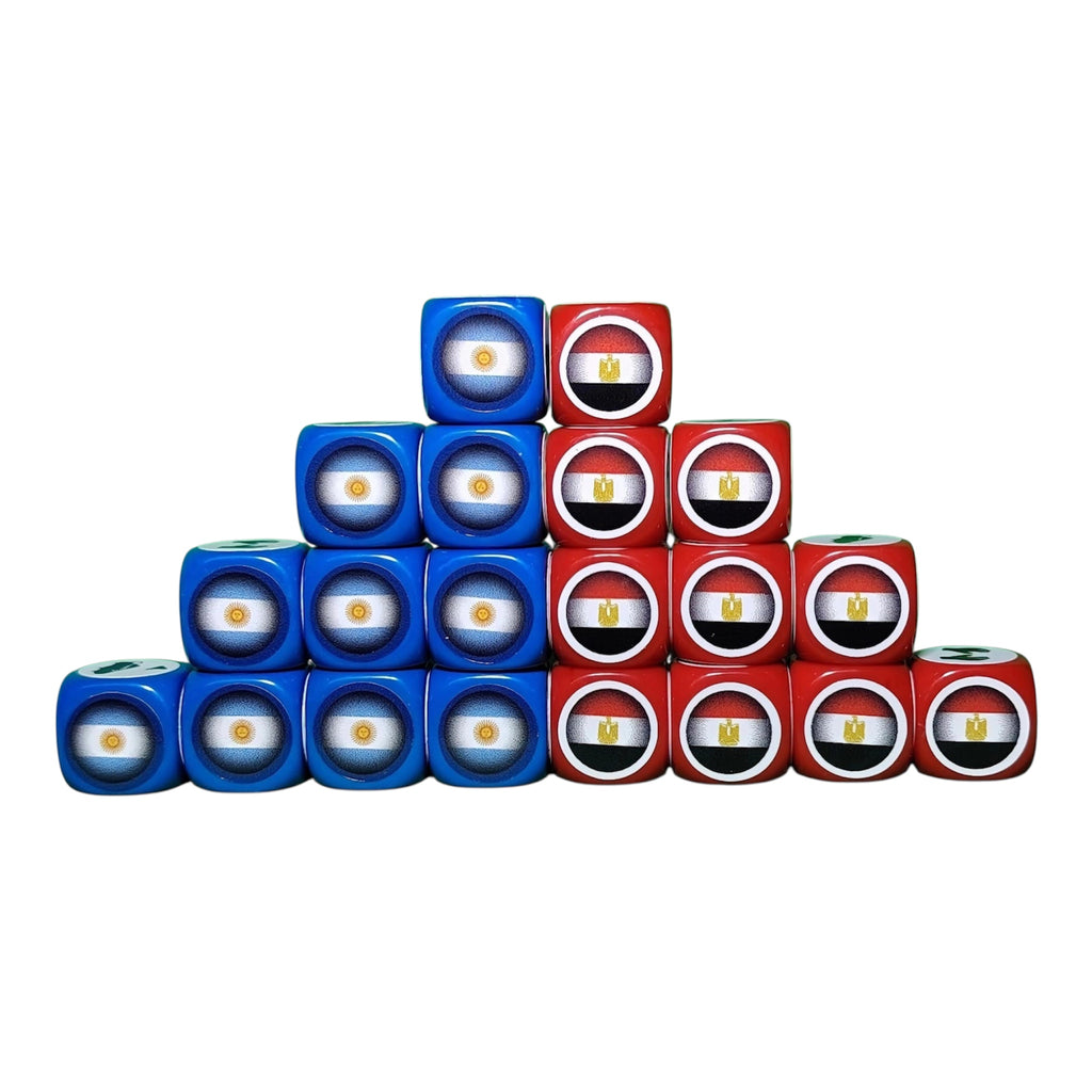Pack Tube avec Tapis - Argentine/Egypte - 20 dés