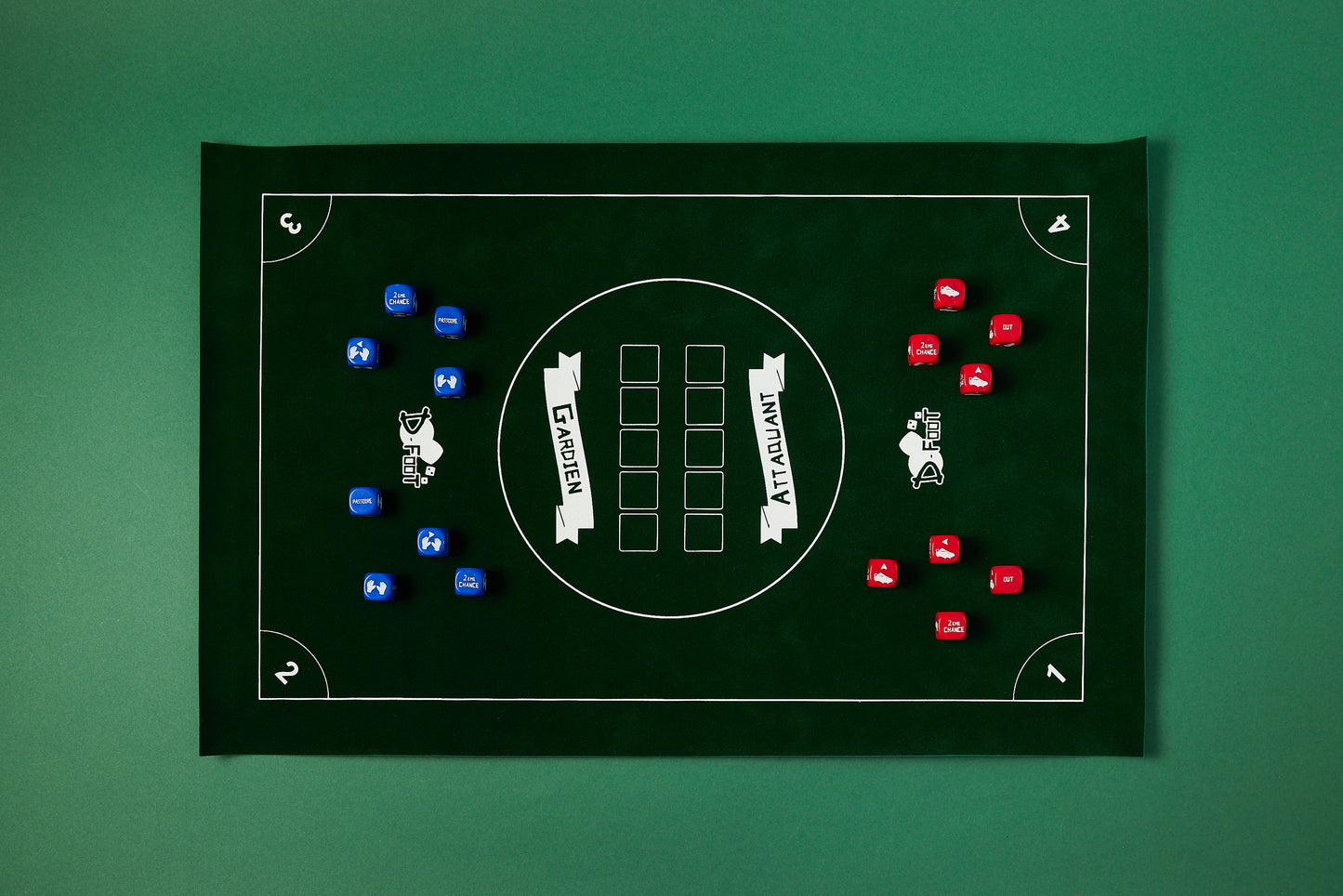 Pack Tube Basic 20 dés en 18mm avec Tapis