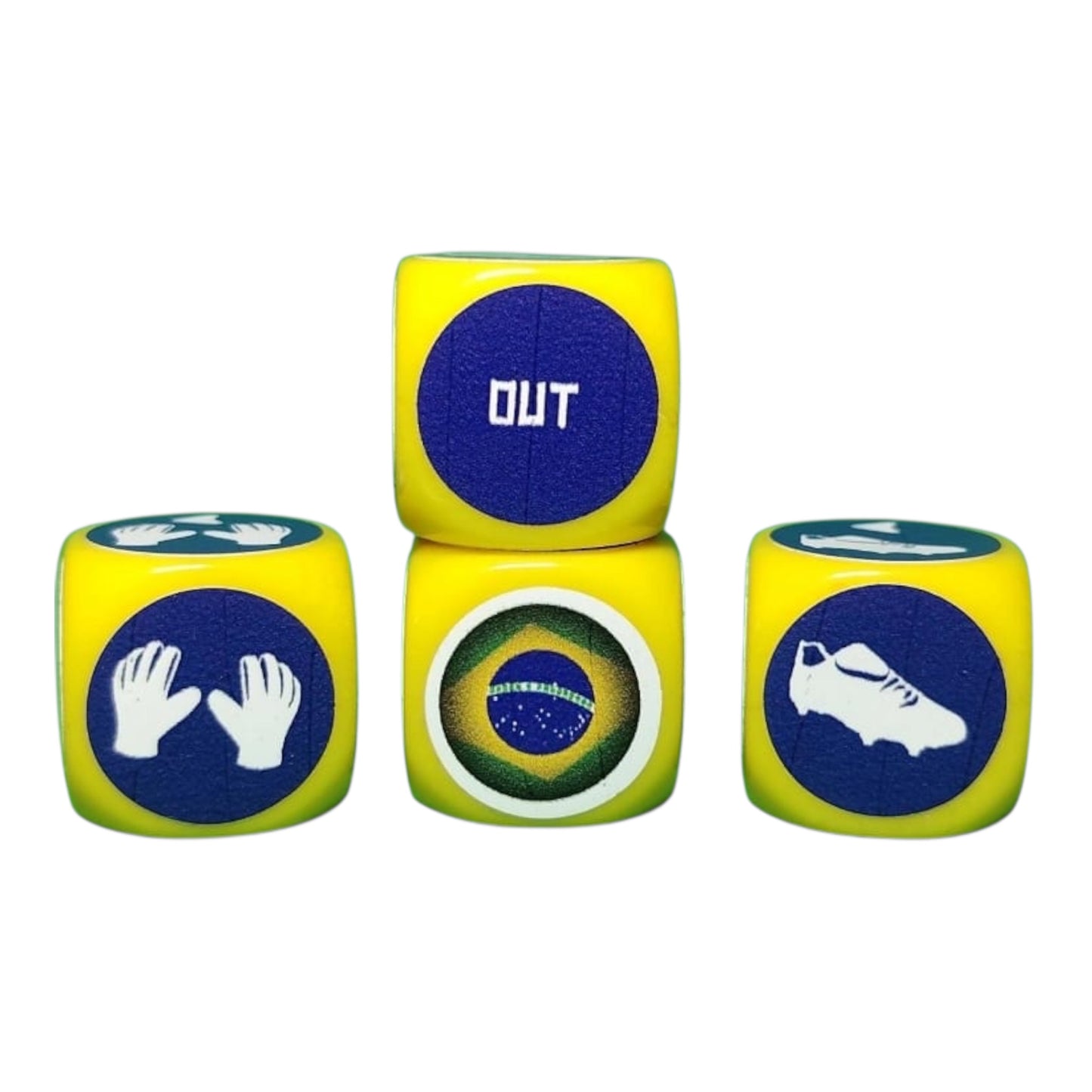 France-Mexique-Argentine-Brésil Pack Tube avec Tapis/40 dés