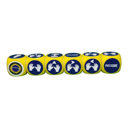 Pack Tube Brésil-Allemagne avec tapis/20 dés