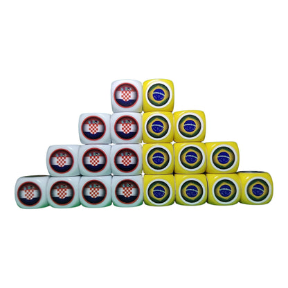 Pack Tube avec tapis - 2 pays au choix - 20 dés