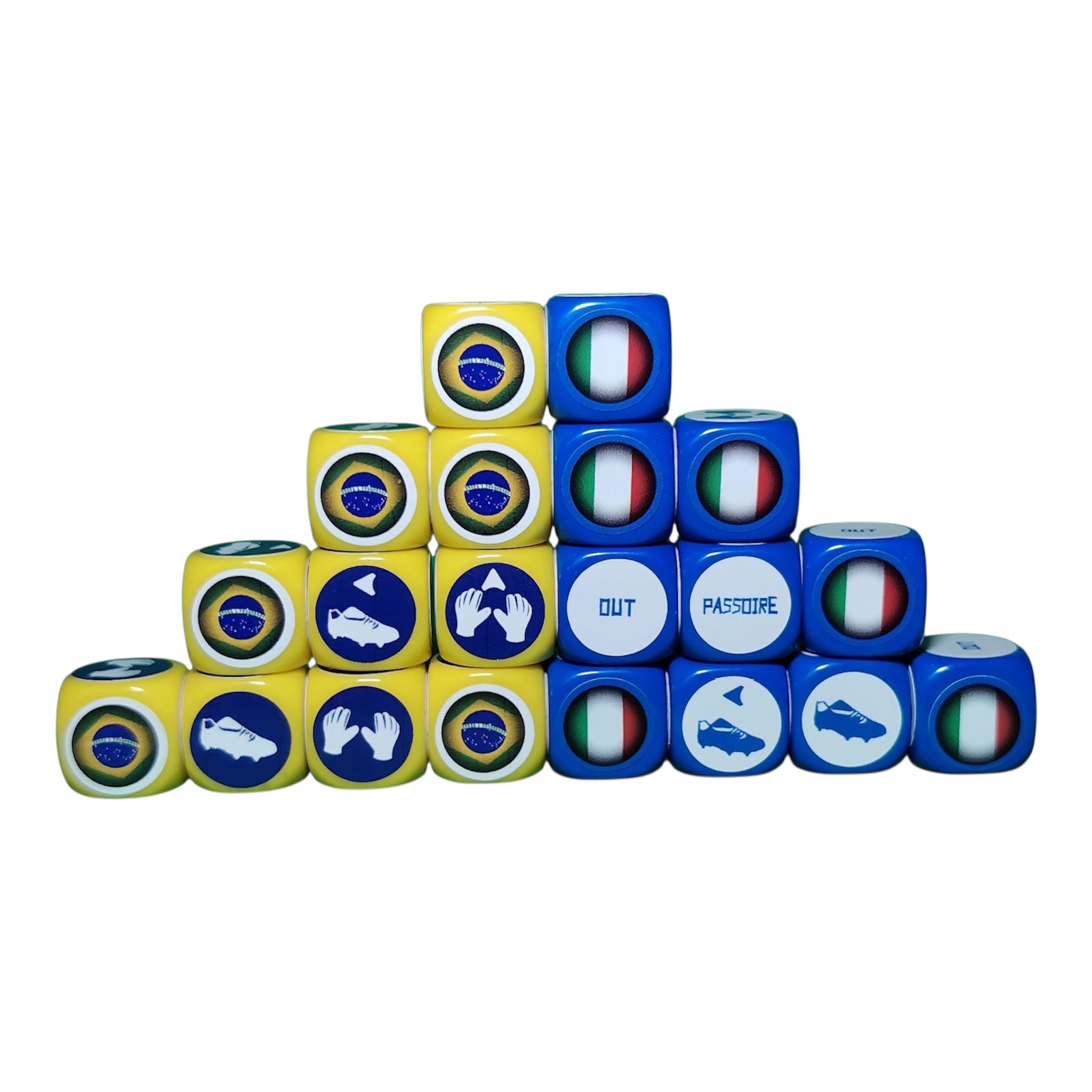 Pack Tube avec tapis - 2 pays au choix - 20 dés