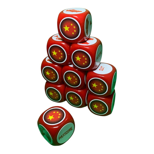 10 dés Rouges Chine