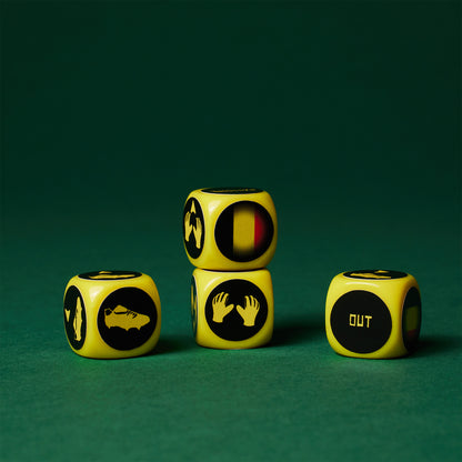 Pack Tube 3 countries France-England-Belgium with Mat/30 dice