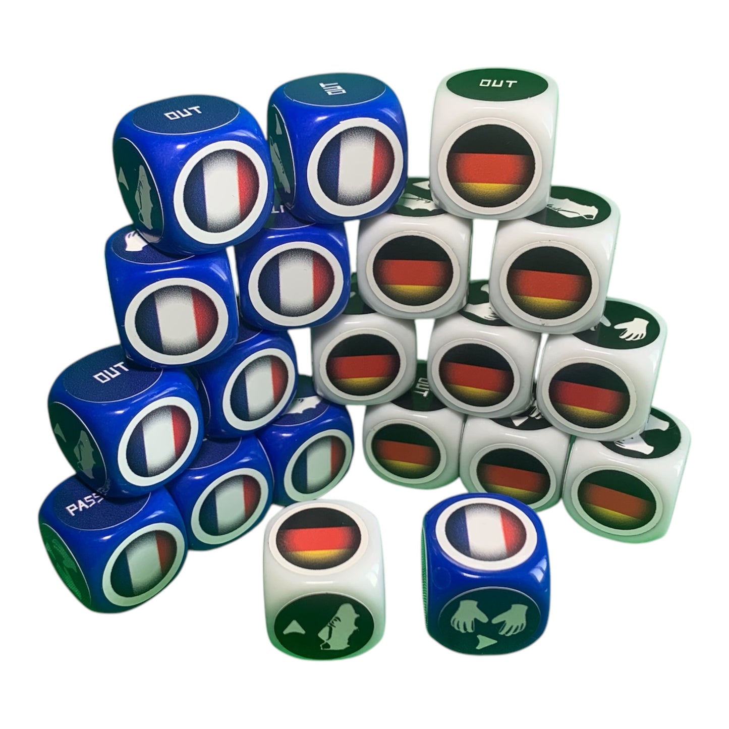 France-Germany-Spain-Italy Tube Pack with Europe mat/40 dice