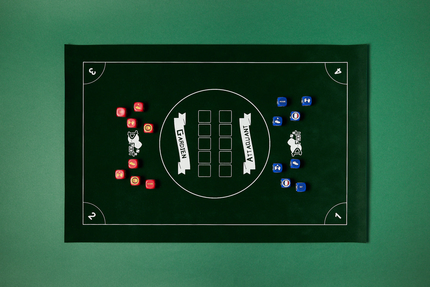 France-Spain Tube Pack with Felt Mat/20 Dice