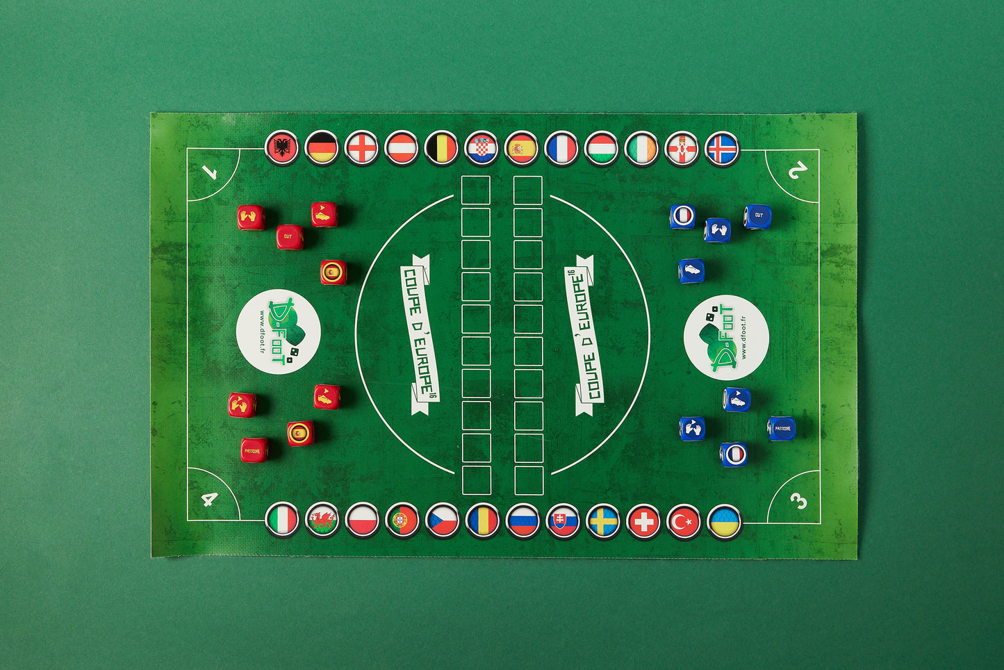 Brazil-Argentina Tube Pack with Mat/20 Dice