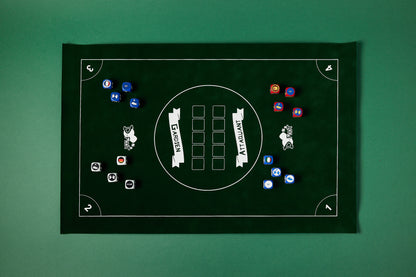 Pack Tube France-Allemagne-Espagne-Italie avec tapis Feutrine/40 dés