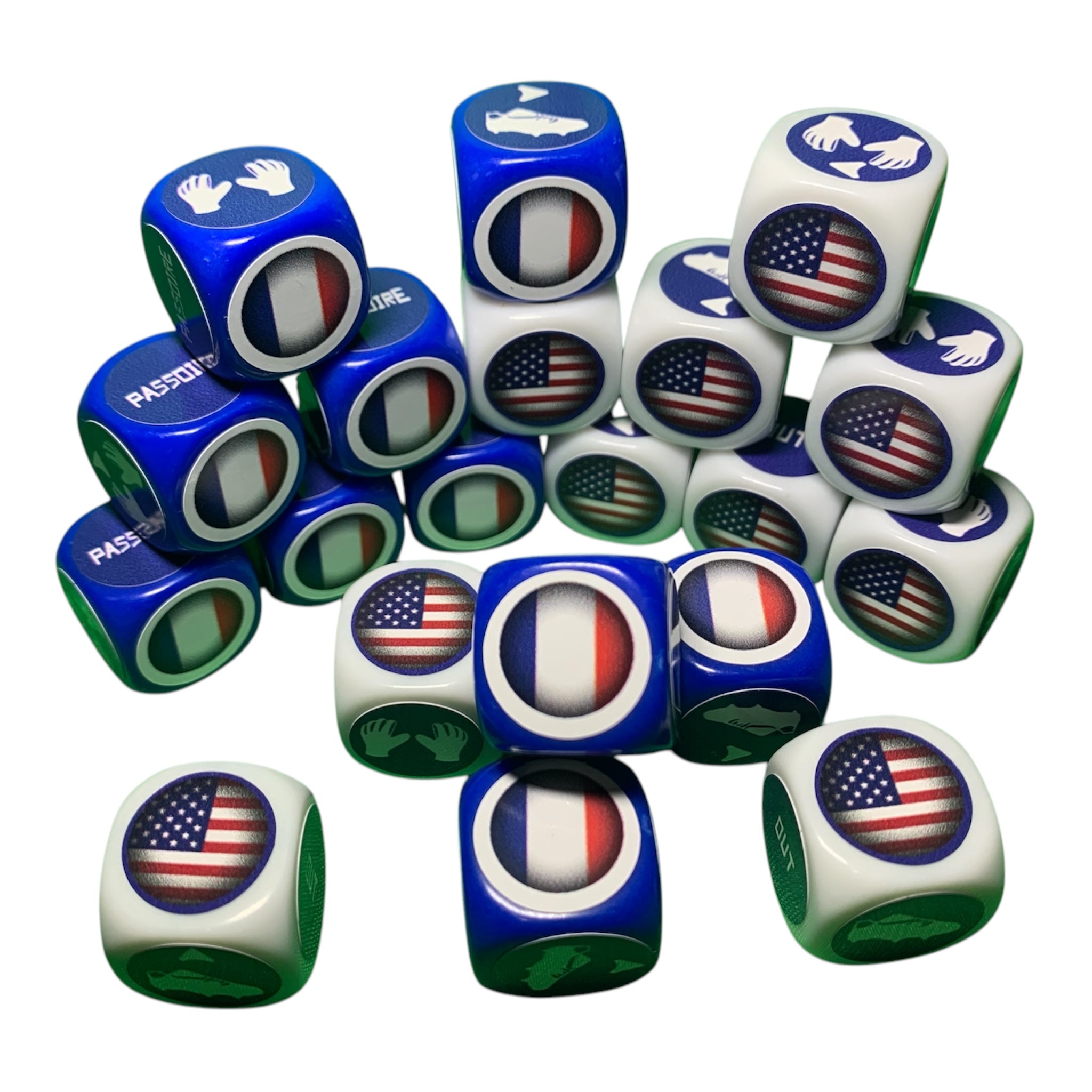 Face à Face avec tapis pocket - 2 pays au choix - 20 dés