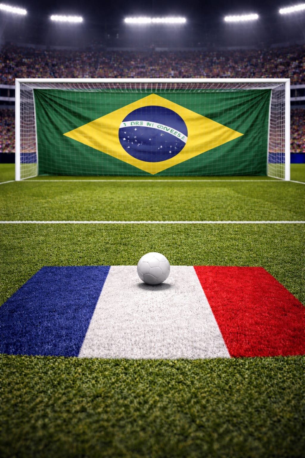 France 10 - Brazil 10 with pocket mat