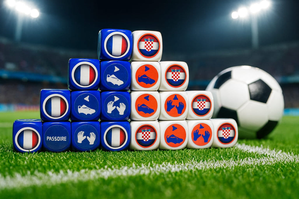 Pack Tube France-Croatie avec Tapis/20 dés