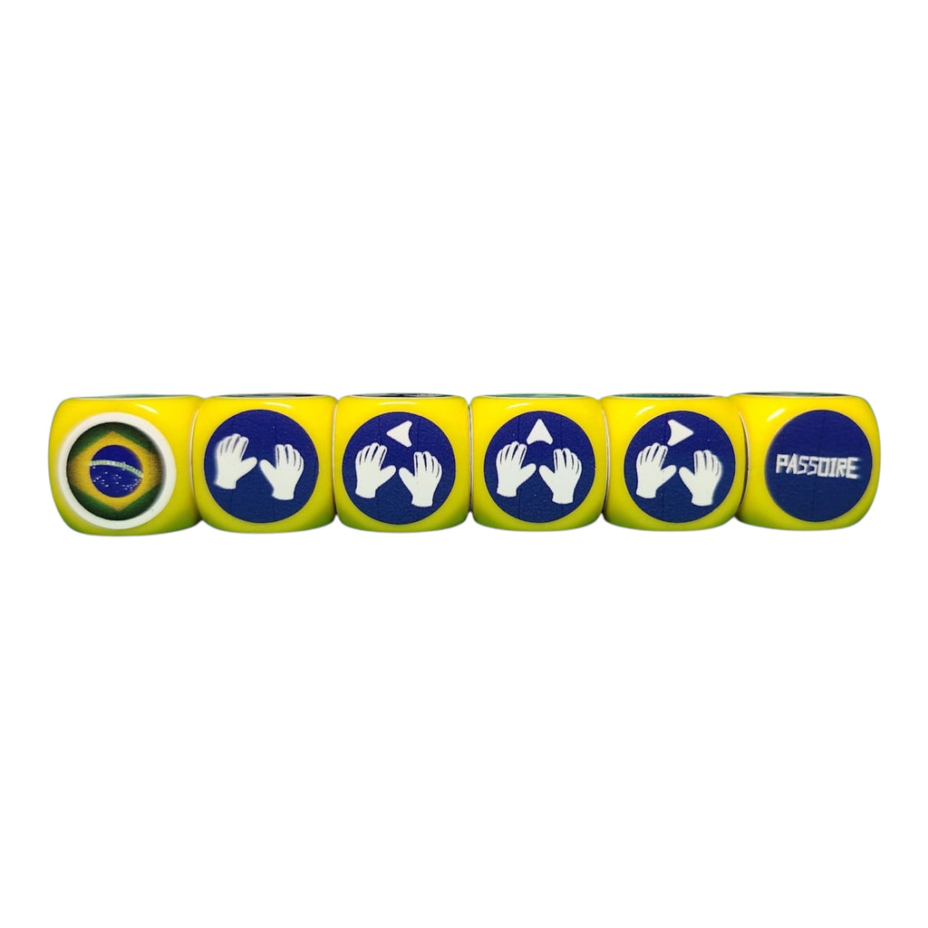 Pack Tube avec tapis - Brésil/Croatie - 20 dés