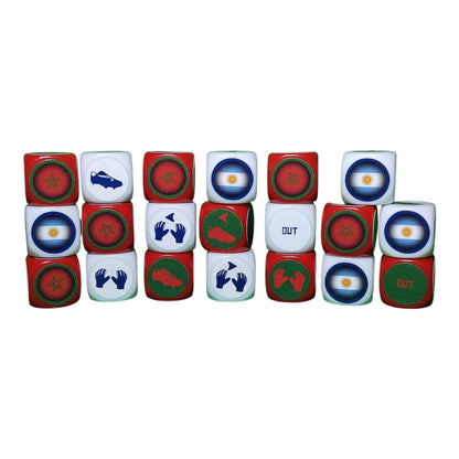 Morocco-Argentina Tube Pack with Mat/20 Dice