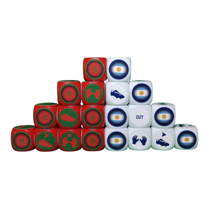 Morocco-Argentina Tube Pack with Mat/20 Dice