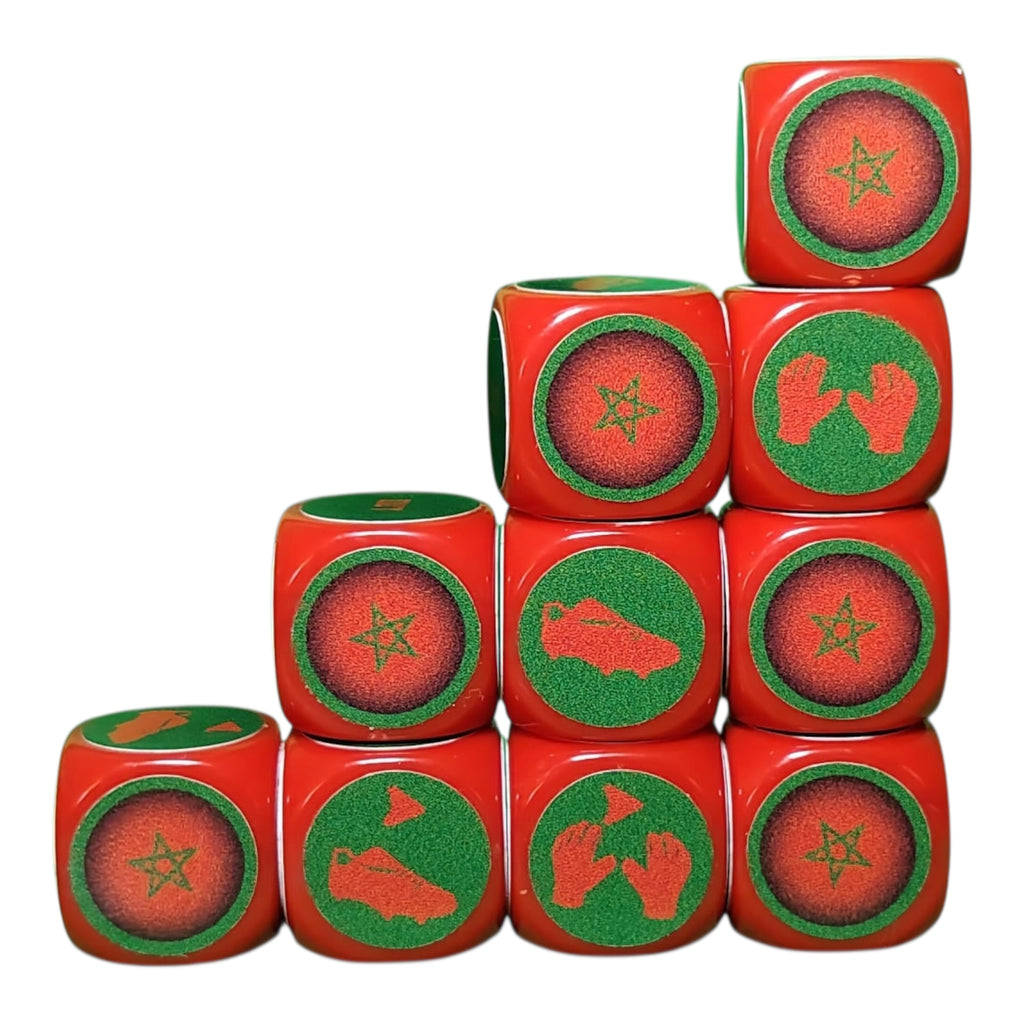 Maroc-Argentine Pack Tube avec Tapis/20 dés