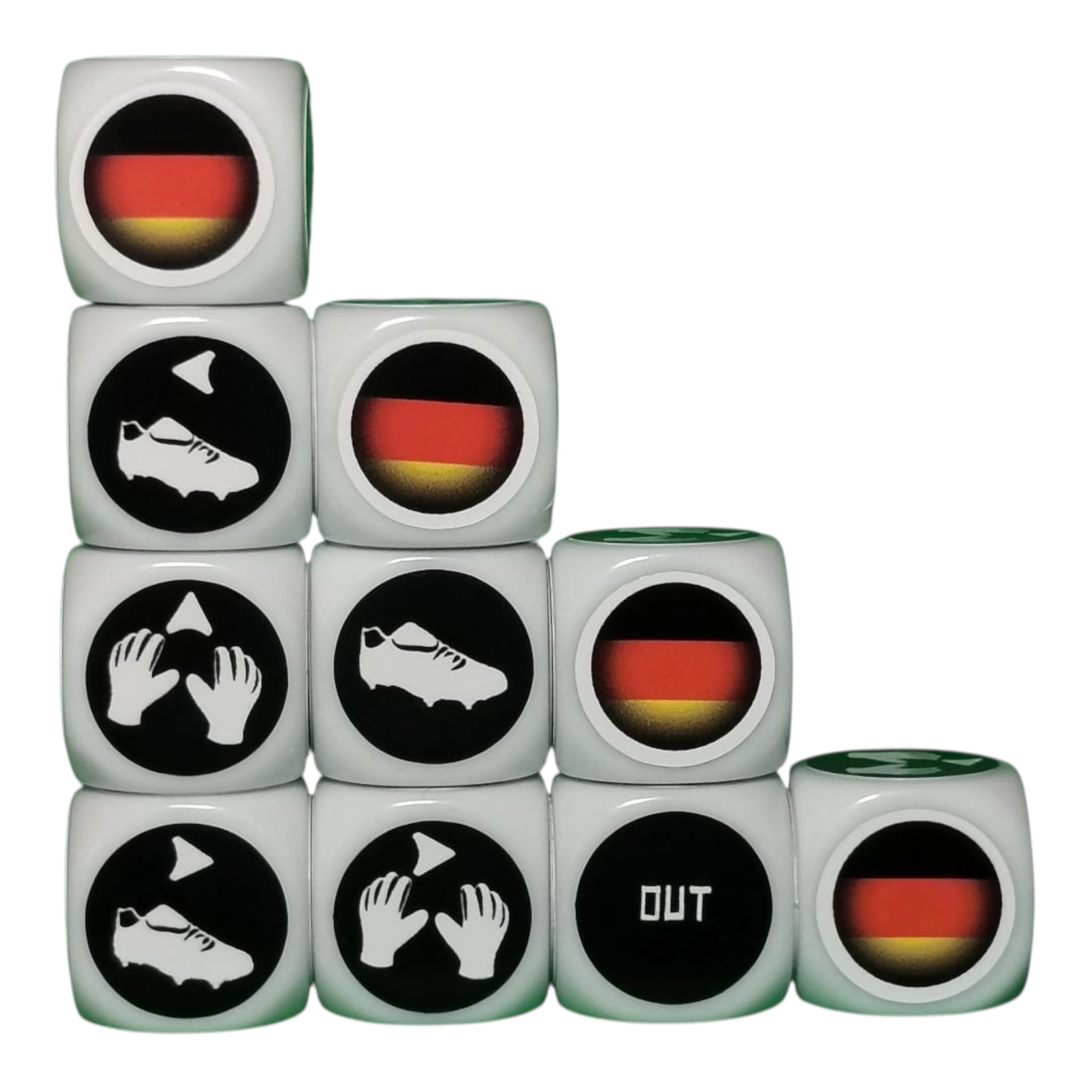 10 Dés Blancs - Pays au choix - Europe