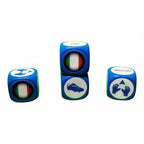 Pack Tube Argentine-France-Brésil-Italie avec Tapis/40 dés