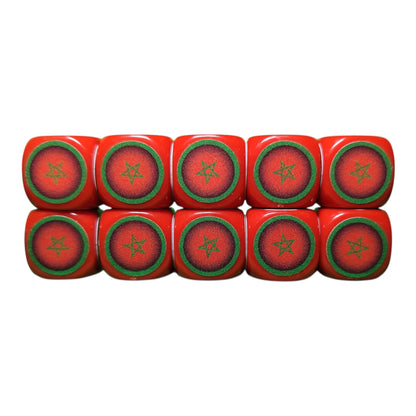 10 Red Dice MOROCCO