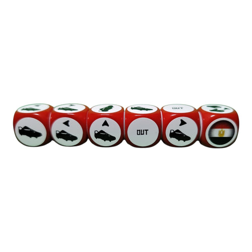 10 Dés rouges Egypte
