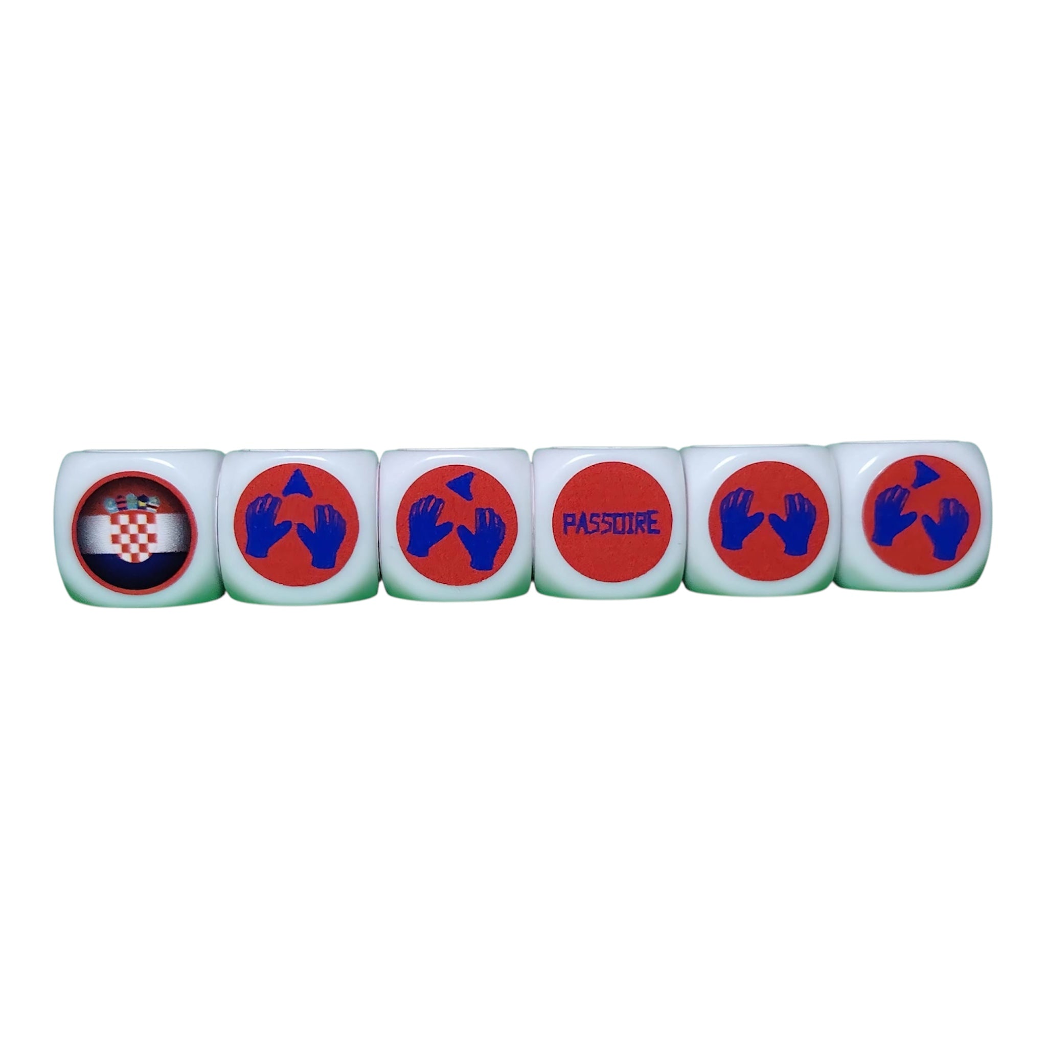 Pack Tube France-Croatie avec Tapis/20 dés