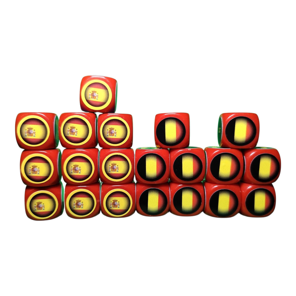 Pack Tube avec Tapis - Espagne/Belgique - 20 dés