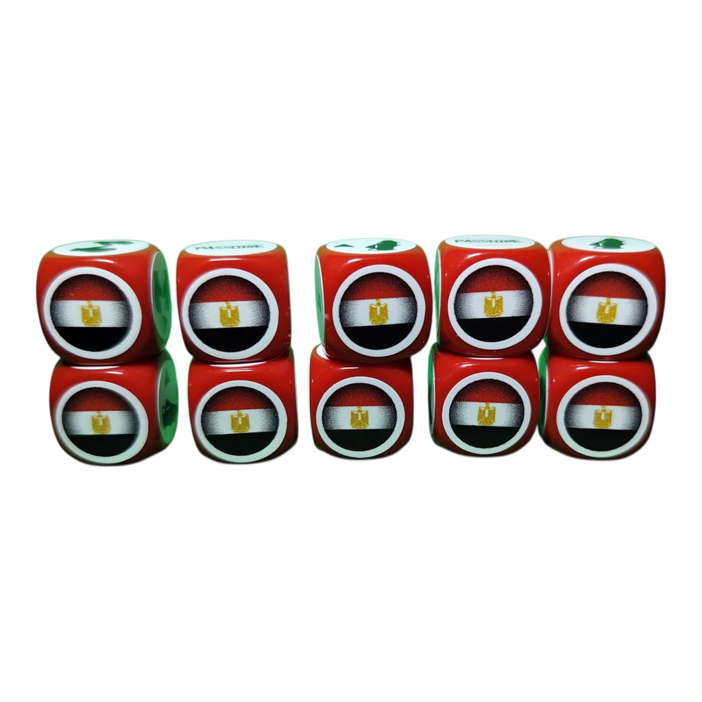 10 Dés rouges Egypte