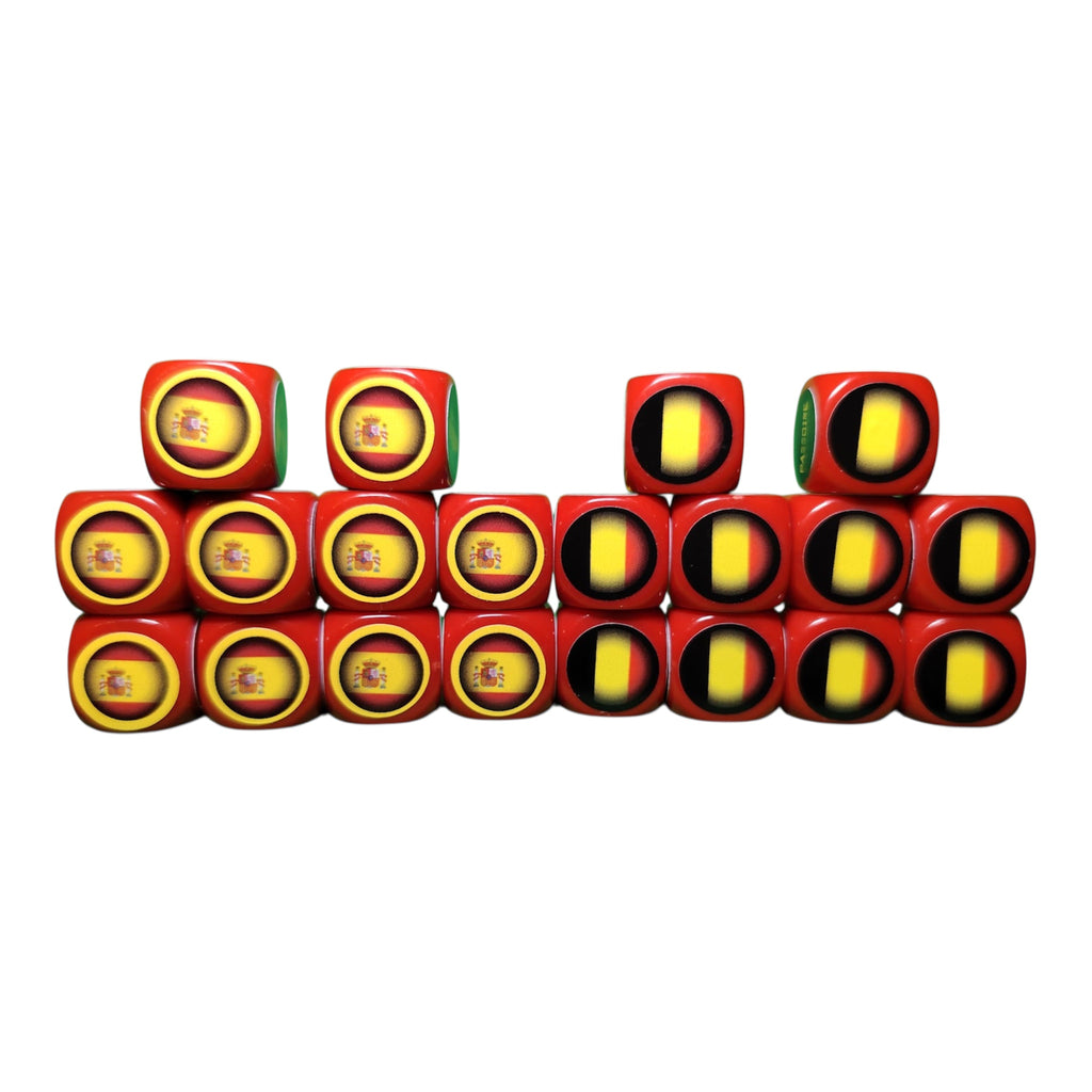 Pack Tube avec Tapis - Espagne/Belgique - 20 dés