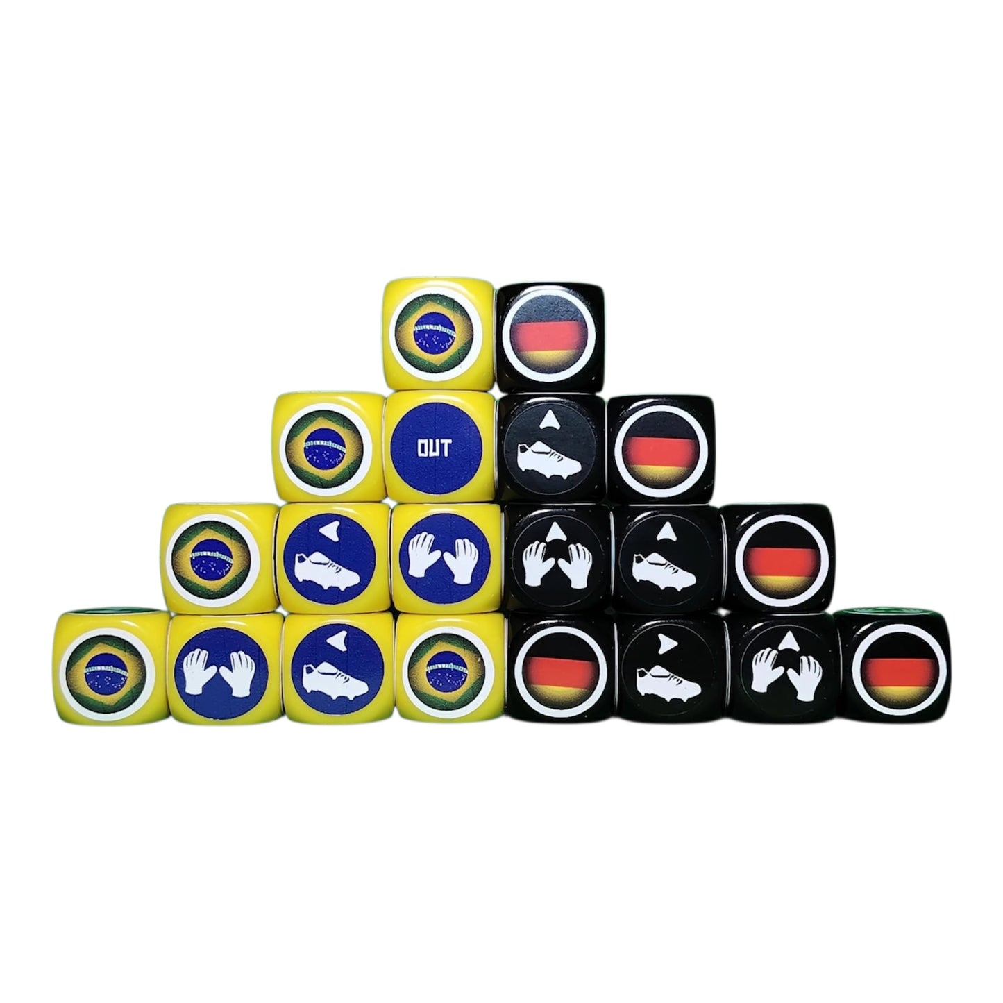 Pack Tube Brésil-Allemagne avec tapis/20 dés
