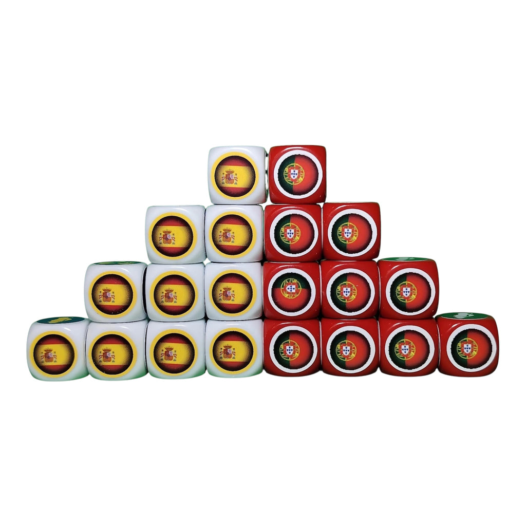 Pack Tube avec Tapis - Portugal/Espagne - 20 dés