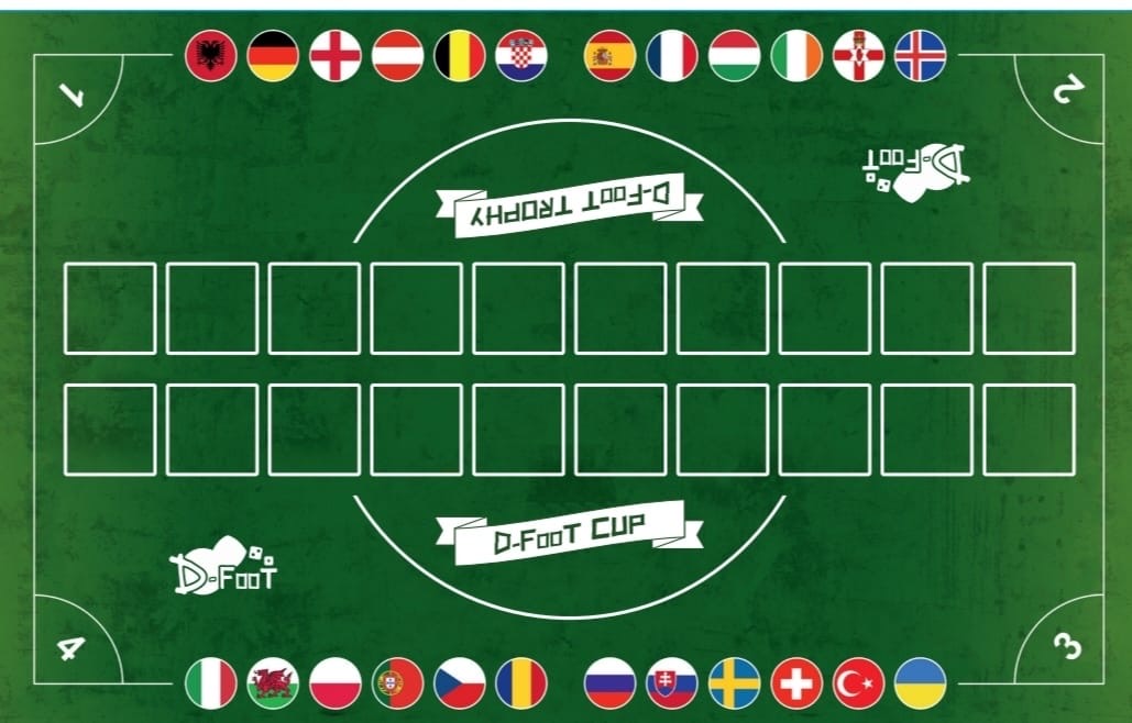 BIG PACK 8 countries with 1 Stadium mat + 1 Pocket mat