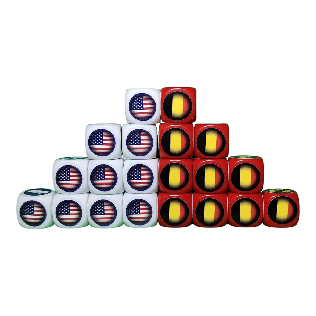 Pack Tube avec Tapis - U.S.A/Belgique - 20 dés